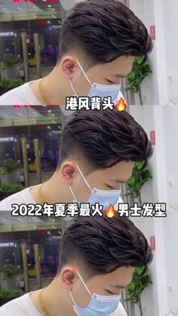 创作灵感 港风背头#男士发型