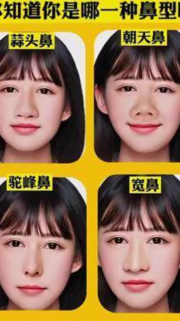 鼻型测试 你是什么鼻型呢?