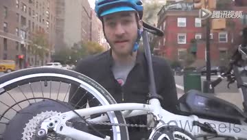 老外讲解大行折叠车加电动