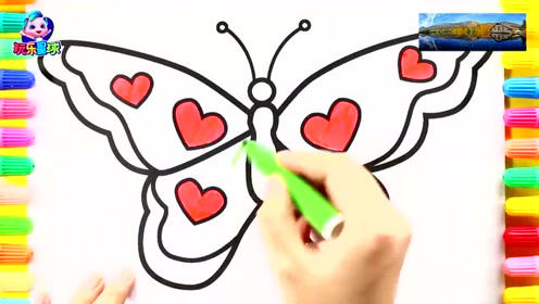 亲子绘画学习:一起来画灵动花蝴蝶简笔画吧
