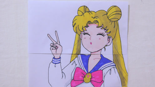 见过美少女战士月野兔的哥哥吗?用1幅漫画展示,展开后太搞笑