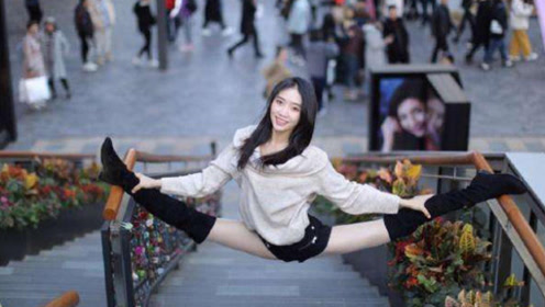 最美"体操女神"上演倒挂一字马,相貌令人窒息!姿势让无数网友沸腾