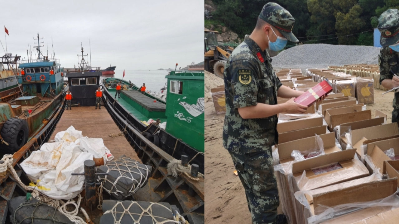 现场直击:海警连续查获2起海上违法案件,涉案金额约700万元