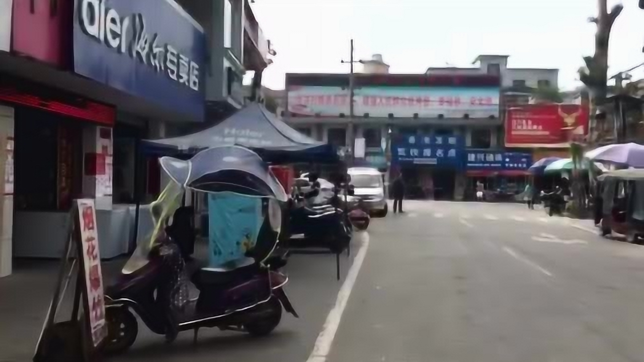 实拍福州长乐区玉田镇.