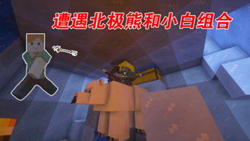 我的世界Mod：发现冰雪宫殿，里面有骑着北极熊的小白！