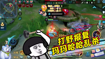 王者荣耀德古拉：打野的报复，娜可露露乱杀