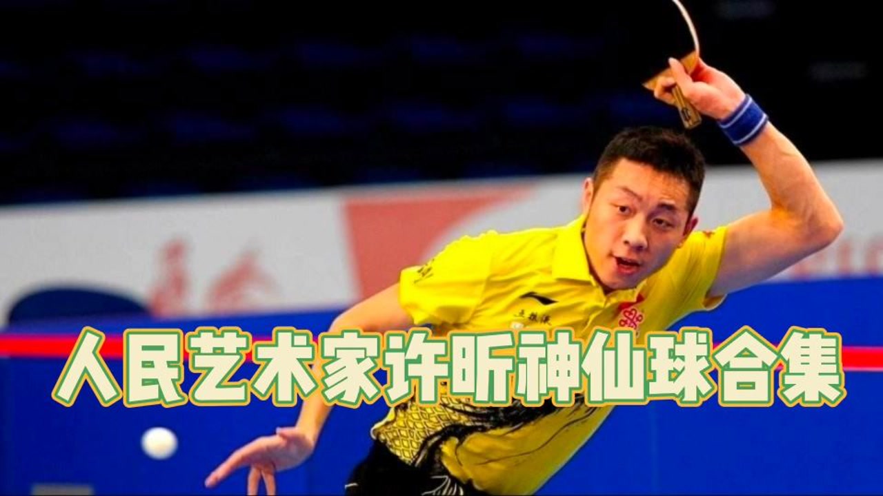 "人民艺术家"许昕精彩表现集锦,别人玩的是球,他玩的是艺术!