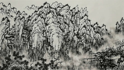 三山五岳:焦墨庐山云海