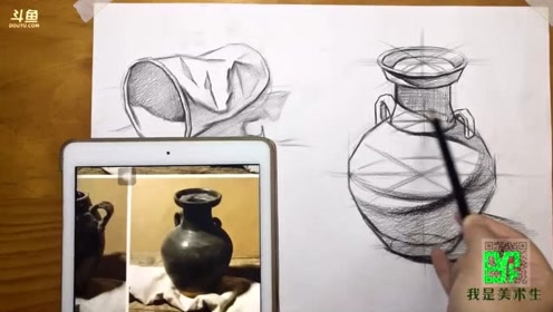 素描罐子的结构画法视频教程素描基础教程 腾讯视频