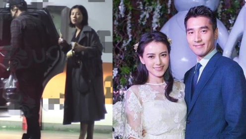 高圆圆孕肚照曝光 腹部隆起明显获老公赵又廷小心搀扶