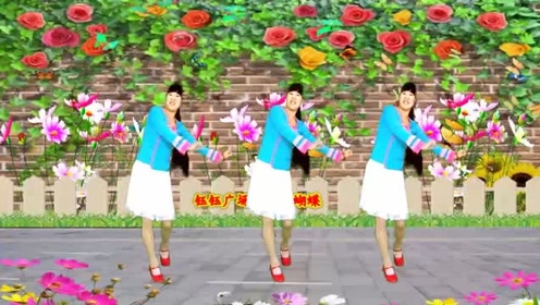 广场舞《花蝴蝶》32步附教学,妹妹你就像那只花蝴蝶,好听好看易学