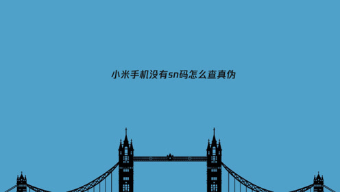 小米手机没有sn码怎么查真伪 腾讯视频