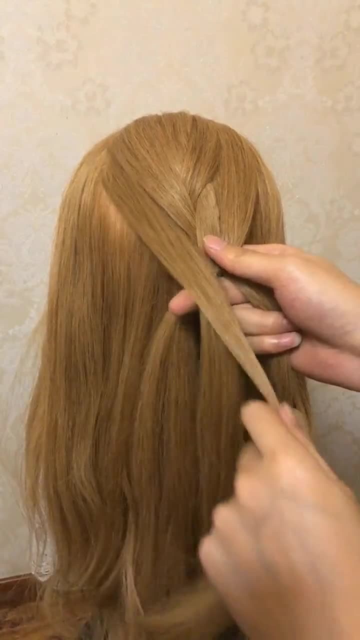 超美的森系女神编发,简单又好看,学会了你也可以美美哒