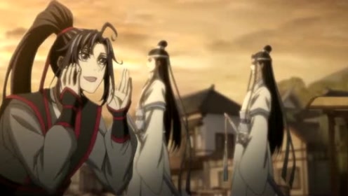 魔道祖师-女子送给魏婴琵琶,魏婴立马调戏蓝湛,蓝湛表情太逗了