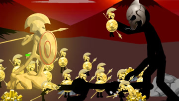 火柴人战争：敌人阵营出现了精英怪，拿了一把中华神刀来怼我