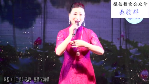 红衣美女张雅琴,演唱秦腔《十五贯》选段,嗓子和人一样攒劲!