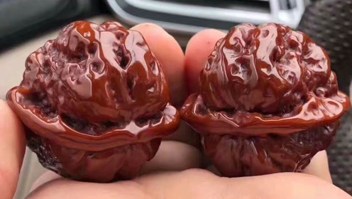 文玩核桃蛤蟆头怎样挑选,什么样才算是精配对?