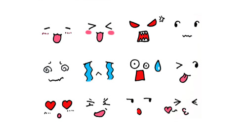 可爱!12种不同表情简笔画,选一款匹配你此刻的心情吧