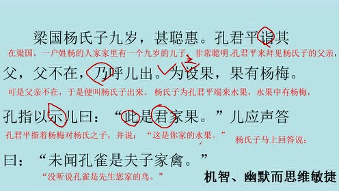 小文言大智慧《杨氏之子》