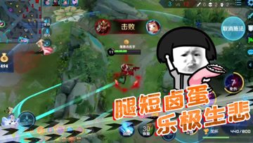 王者荣耀德古拉：腿短妹子乐极生悲，狗子走位一穿二