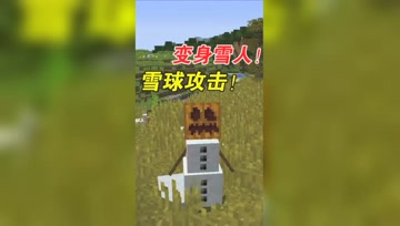 我的世界Mod：大熊变身成雪人，还能用雪球攻击！