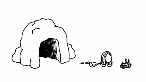 创意铅笔动画:宝藏山洞