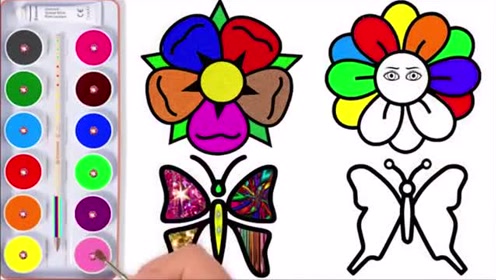 儿童简笔画:教宝宝画一只漂亮的小蝴蝶