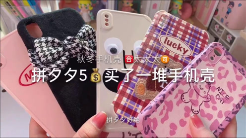 震惊 拼夕夕5元买了一堆手机壳 腾讯视频