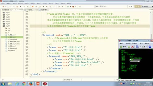 88.尚硅谷_HTML&CSS基础_框架集