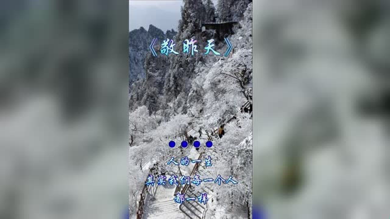 朴惠子翻唱敬昨天举酒敬过往感谢相陪伴