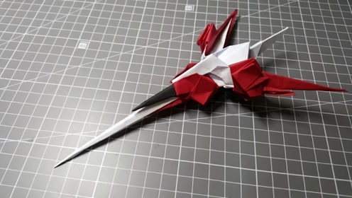 鹰击长空!超帅的折纸红白战斗机教程来了,你喜欢吗?