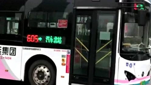 基本上原色都在605路,这就是我们大青岛的公交车,你们喜欢上了吗?