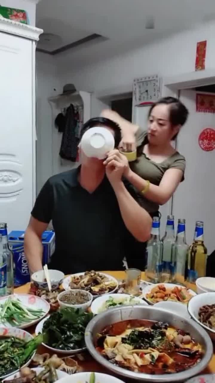 喝酒喝不停老婆有办法