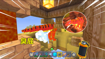 迷你世界：空岛生存！忆涵携逆天神器归来，将金字塔恐龙炸入虚空