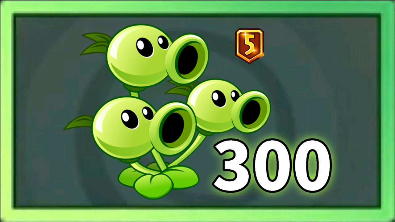 pvz2植物测评 5阶的三重射手非常厉害!