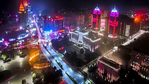我爱中山之古镇夜景!(航拍)