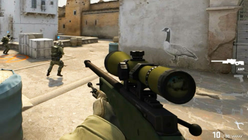 狙击手麦克:csgo王者归来!一把awp重狙19连杀登顶第一!