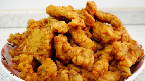 年夜饭酥肉的正宗做法,不加一滴水,做出来金黄酥脆,先收藏了