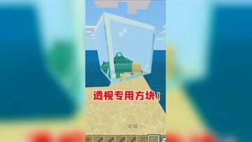 我的世界：利用透视方块，从陆地就能看到海底神殿！