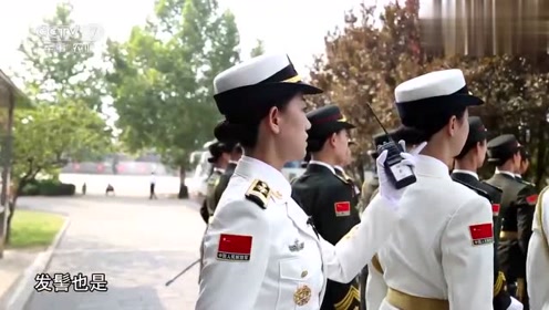 三军仪仗队:仪仗队女兵执行任务,程诚的讲话,很提气啊