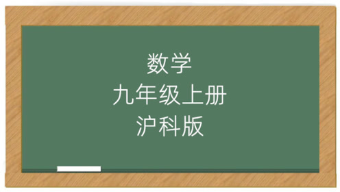 上海沪科版九年级数学上册24 相似形