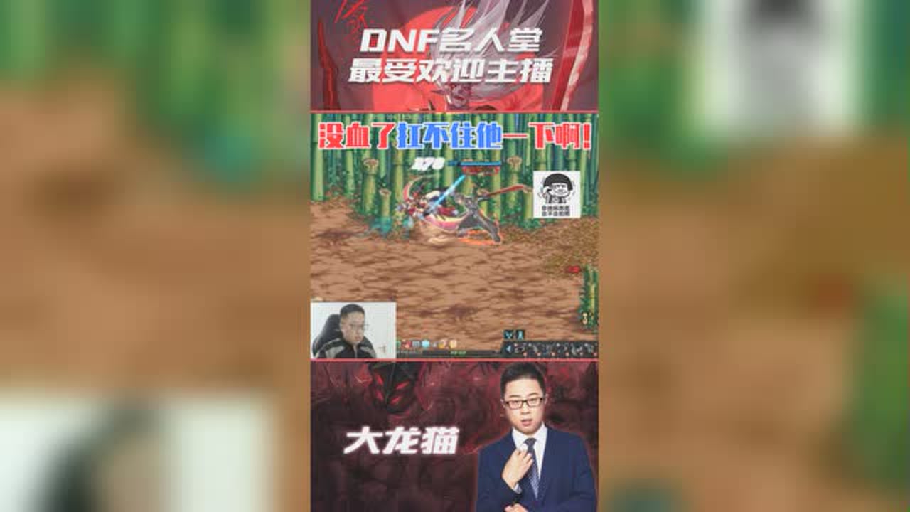 dnf大龙猫:我套你猴子的 我还差点没打过!