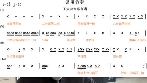 简谱学习之节奏强化 这些节奏你都掌握了 唱简谱基本上没有问题了