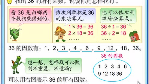 实验教材苏教版四年级数学下册9 倍数和因数