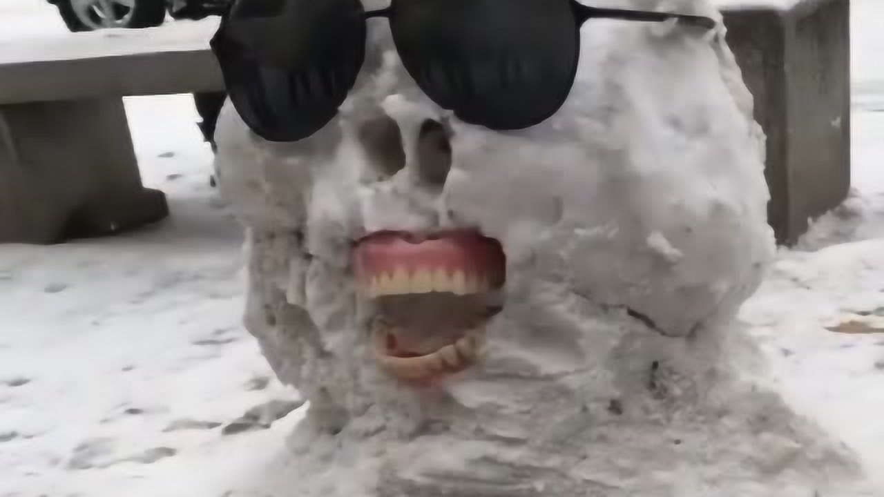 这辈子见过最恐怖的一个雪人看过十宗罪上的肢体雪人吗