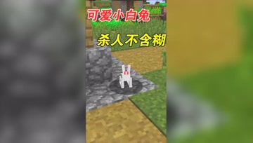 我的世界Mod：超萌可爱小白兔，秒人也太轻松了！