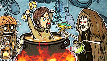 惊奇故事 我拿自己和毒蘑菇一起炖汤，毒死了女巫！小熙解说
