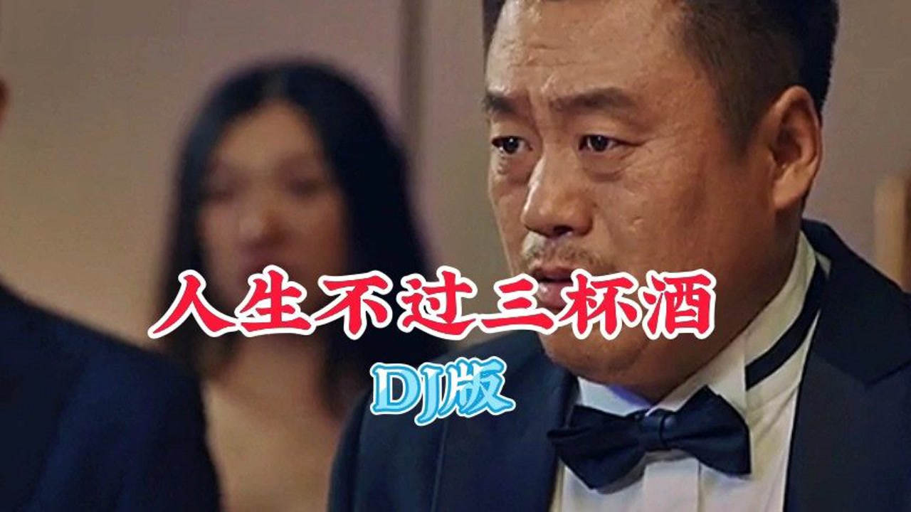 一首《人生不过三杯酒》dj版,旋律动感,令人回味无穷