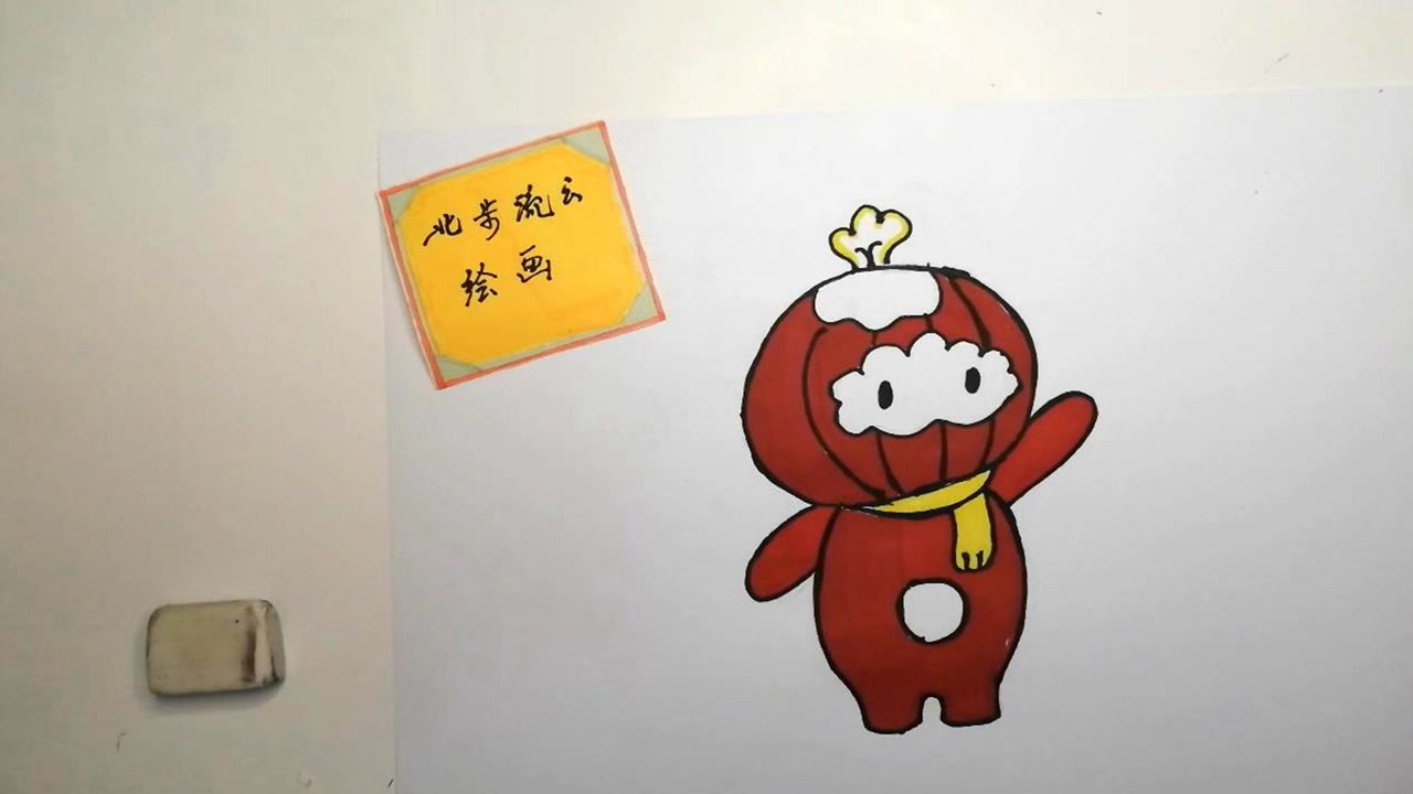 儿童2022北京冬奥会吉祥物简笔画简单又可爱冬奥会主题简笔画