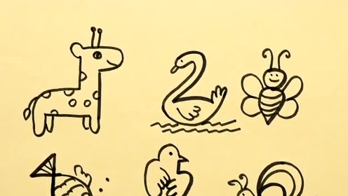会用数字画画吗 教你用数字画出小动物 简单易学 腾讯视频